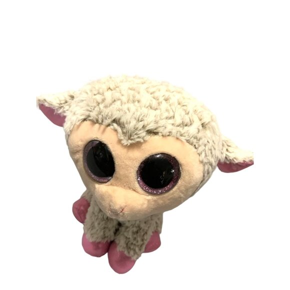 Ty Beanie Boos Gray Lamb Dixie Sheep Medium 9 in Tall Plush Stuffed Animal Doll - Picture 2 of 5